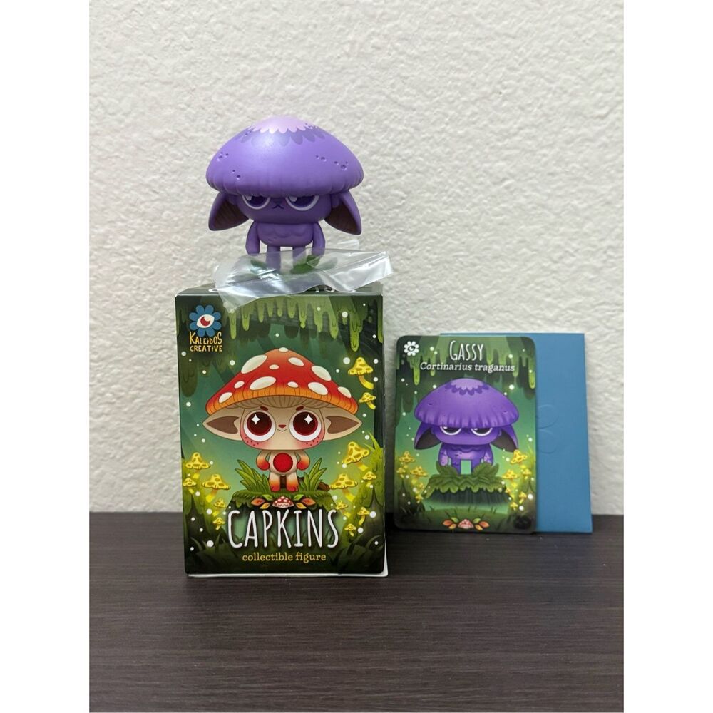 Kaleidos Creative Capkins Mushroom Blind Box Collectible Figure - Gassy
